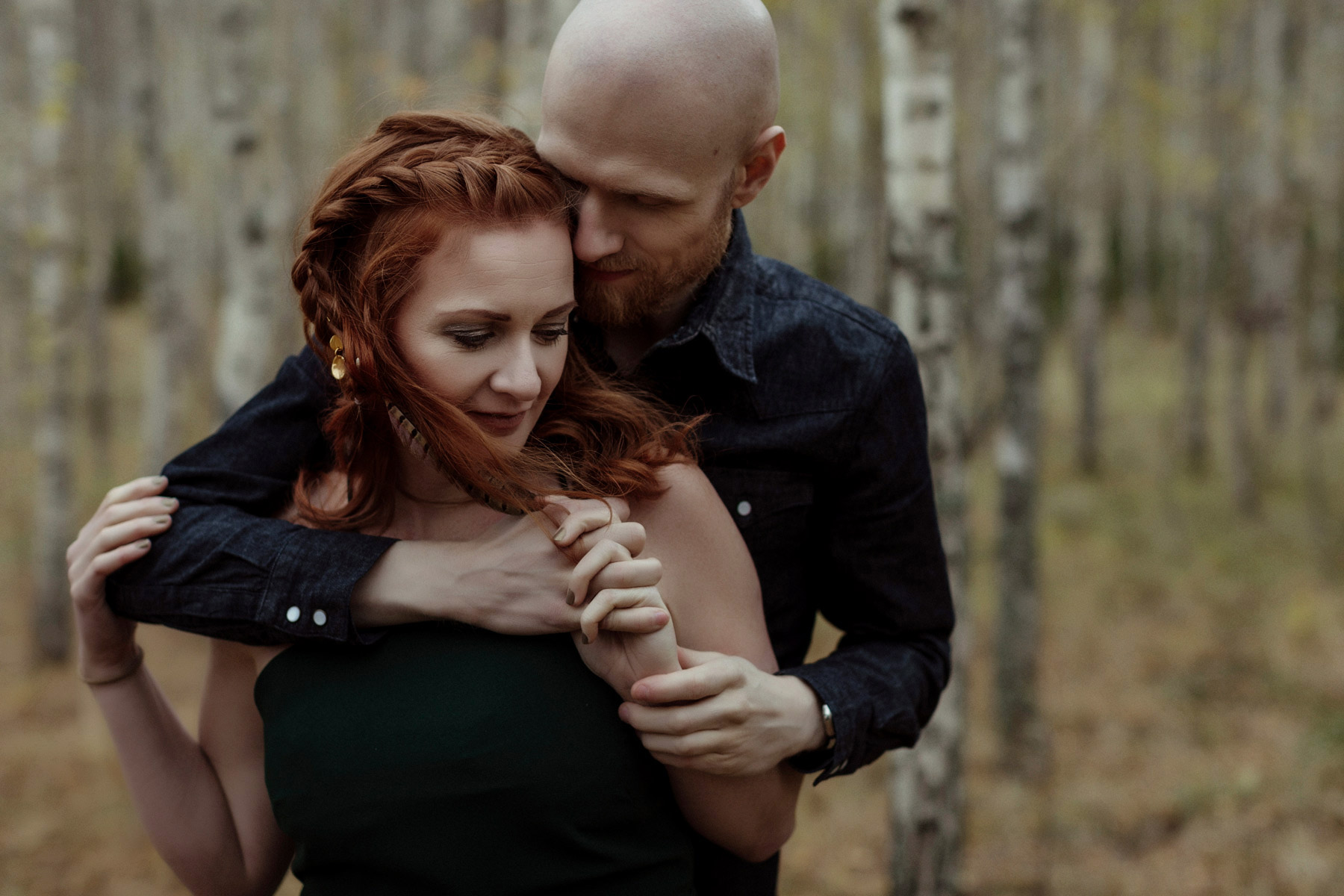 ginger couple fall portrait session