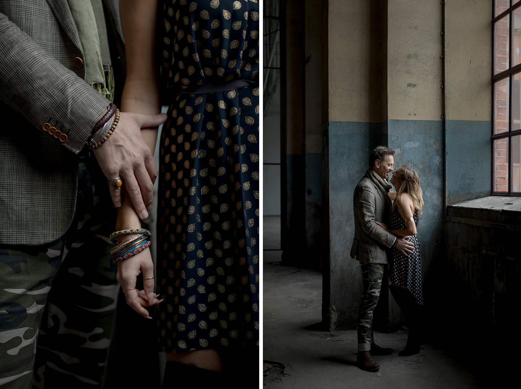 Couple, Urban, Engagement, Factory, Scotland, Wedding, Photography